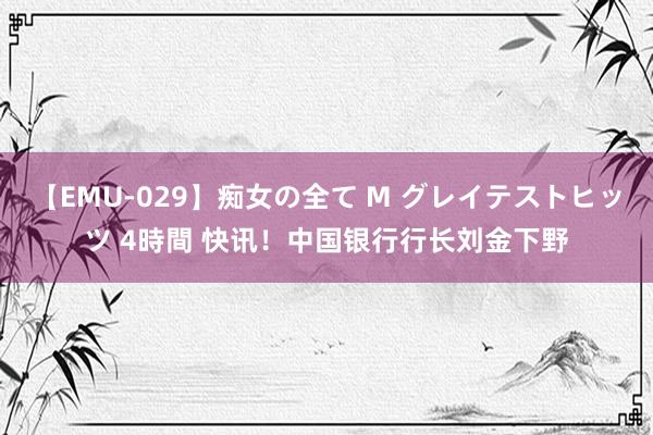 【EMU-029】痴女の全て M グレイテストヒッツ 4時間 快讯！中国银行行长刘金下野